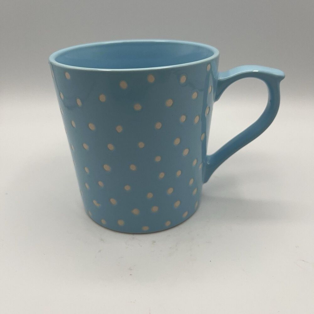 Opalhouse Blue White Polka Dots Mug